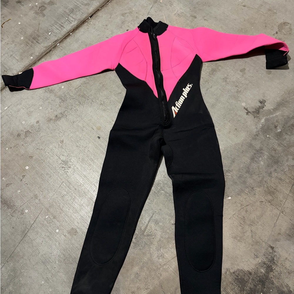 Pink and Black Wetsuit